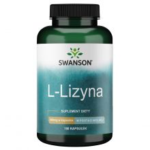 Swanson Lysine lizyna 500 mg 100 kapsułek