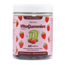 Noble Health VitaGummies Witamina D3 60 żelków o smaku truskawkowym