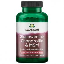 Swanson Glukozamina, Chondorityna i MSM 3 w 1 120 tabletek