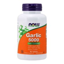 NOW Foods Garlic 5000 Odor Controlled 90 tabletek