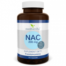 Medverita NAC 200 mg N-acetylo L-cysteina 180 kapsułek