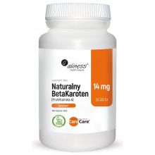 Aliness Naturalny BetaKaroten 14 mg ProWitamina A x 100  tabletek wegańskich