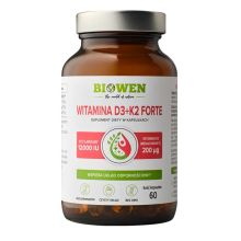 Biowen Witamina D3 + K2 Forte 12000 IU 60 kapsułek
