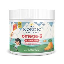 Nordic Naturals Omega 3 Gummy Fish 124 mg 30 żelek o smaku mandarynkowym