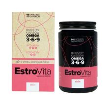 EstroVita Skin Omega 3-6-9 dla kobiet o smaku wiśni japońskiej 60 kapsułek