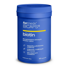 ForMeds Bicaps Biotin - Biotyna 60 kapsułek wegańskich