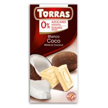 Torras Czekolada biała z kokosem 75 g
