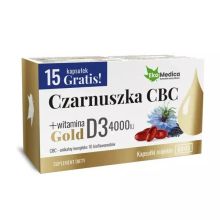 EkaMedica Czarnuszka CBC Gold + witamina D3 4000 IU 75 kapsułek