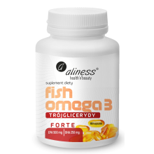 Aliness Fish Omega 3 FORTE Trójglicerydy 500/250mg 90 kapsułek