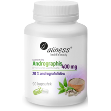 Aliness Andrographis 400 mg 20% 90 vege kapsułek