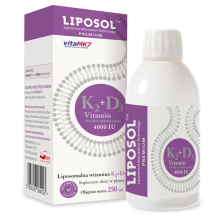 Liposol by Aliness Liposomalna Witamina K2 Vita MK7 100 uq D3 4000IU 250 ml