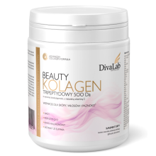 DivaLab Beauty Kolagen Tripeptydy wołowe 500 Da śluz ślimaka NAD+ Q10 250 g