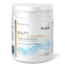 DivaLab Beauty Kolagen Tripeptydy rybie 500 Da śluz ślimaka NAD+ Q10 250 g