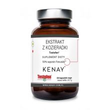 Kenay Ekstrakt z kozieradki Testofen 600mg 60 kapsułek