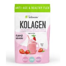 Intenson Kolagen + kwas hialuronowy + witamina C o smaku truskawkowym 60g