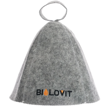 Bilovit Czapka do sauny filcowa szara