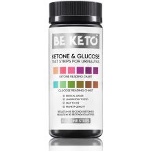 BeKeto Testy Paskowe Glukoza i ketony 100 szt