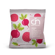 Crispy Natural Burak czerwony suszony plasterki z solą morską 18g