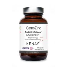 Kenay CarnoZinc PepZinGI & Pylopass 60 kapsułek