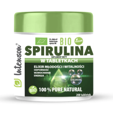 Intenson Bio Spirulina 100% 200 tabletek
