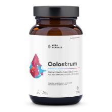 Aura Herbals Colostrum 500 mg proszek 66 g o smaku słodka malina