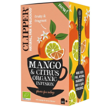 Clipper Herbatka O Smaku Mango I Owoców Cytrusowych BIO (20 x 1,8 g) 36 g