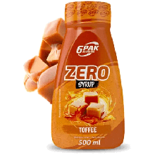6PAK Syrop Zero 500 ml o smaku toffee