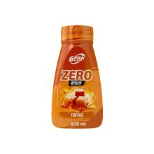 6PAK Syrop Zero 500 ml o smaku toffee