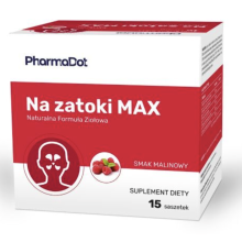 PharmaDot Na Zatoki MAX 15 saszetek o smaku malinowym