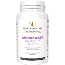 Noble Health Aminokwasy na włosy + keratyna 60 kapsułek