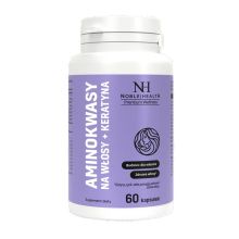 Noble Health Aminokwasy na włosy + keratyna 60 kapsułek