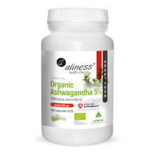 Aliness Organic Ashwagadha 5% 100 kapsułek wegańskich