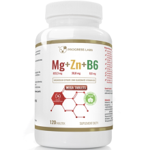 Progress Labs Mg+Zn+Vit B6 120 tabletek