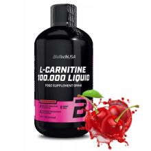BioTech USA L-carnitine 100.000 500ml o smaku wiśniowym