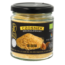 Pięć Przemian Czosnek granulowany bezglutenowy BIO 120 g