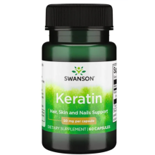 SWANSON Keratin (Keratyna) 50 mg 60 kapsułek