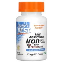 Doctor's High Absorption Iron 27 mg 120 tabletek