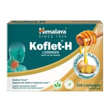 Himalaya Koflet-H 12 pastylek do ssania o smaku cytrynowym