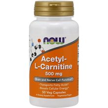 NOW Foods Acetyl-L-Carnitine 500 mg 100 vege kapsułek