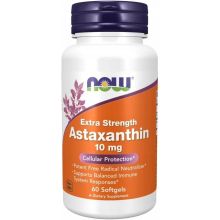 NOW Foods Astaxanthin Extra Strength 10 mg 60 kapsułek żelowych