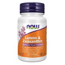 NOW Foods Lutein & Zeaxanthin 60 kapsułek żelowych