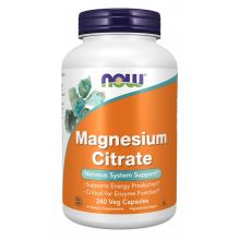 NOW Foods Magnesium Citrate 400 mg 240 vege kapsułek