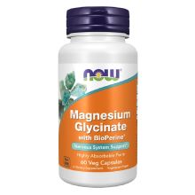NOW Foods Magnesium Glycinate with BioPerine 60 vege kapsułek