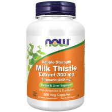 NOW Foods Milk Thistle Extract Artichoke Dandelion 300 mg 200 vege kapsułek