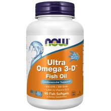 NOW Foods Ultra Omega 3-D with Vitamin D-3 90 kapsułek żelowych