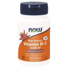 NOW Foods Vitamin D-3 2000 IU 240 kapsułek żelowych