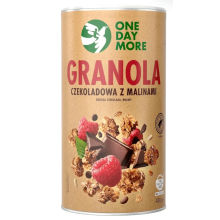 ONEDAYMORE Granola Czekoladowa z malinami 450g