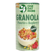 ONEDAYMORE Granola pistacjowa z malinami 400g
