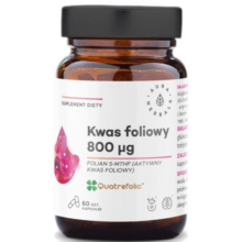 Aura Herbals Kwas foliowy 800 μq Quatrefolic 60 kapsułek