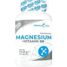 6PAK EL Magnesium + B6 90 kapsułek